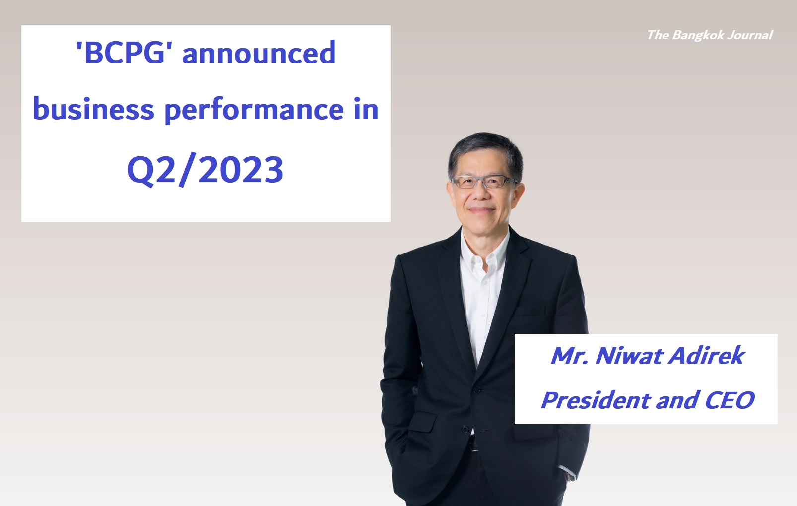 BCPG announced business performance in Q2/2023