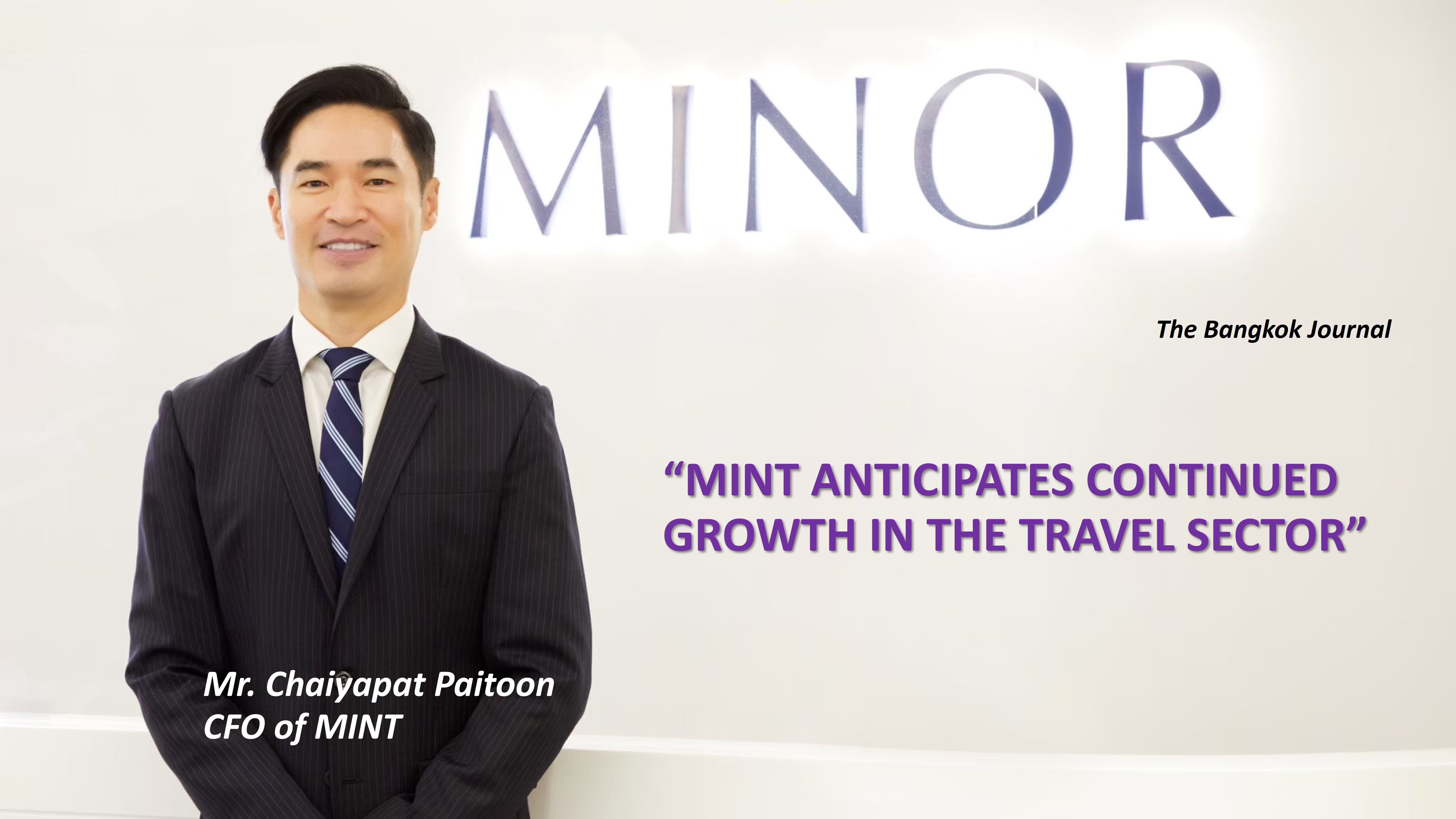 MINT ANTICIPATES CONTINUED GROWTH IN THE TRAVEL SECTOR