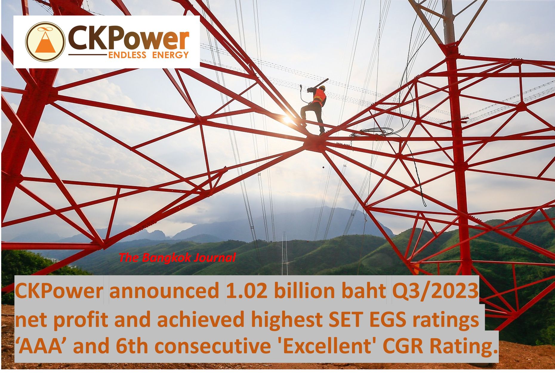 CKPower announced 1.02 billion baht Q3/2023 net profit