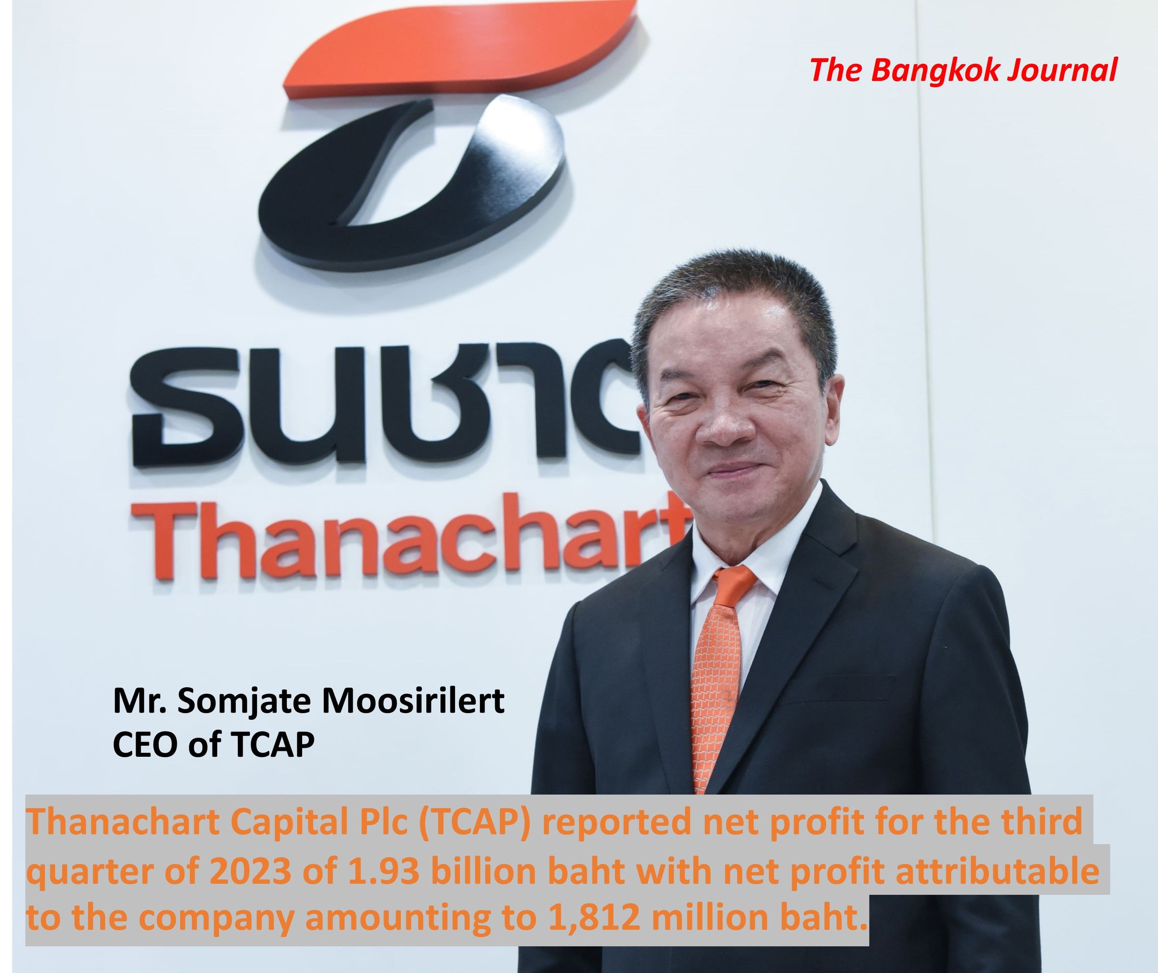 TCAP reported 1.93 billion baht of net profit forQ3