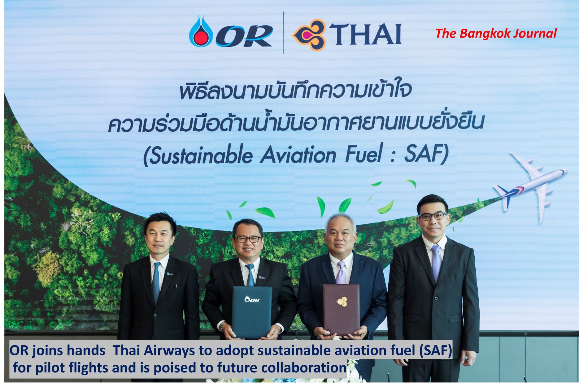 OR joins hands Thai Airways