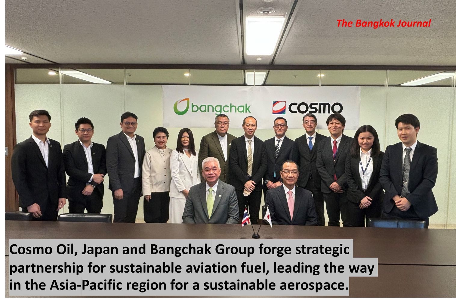 Cosmo Oil, Japan and Bangchak Group forge strategic partnership