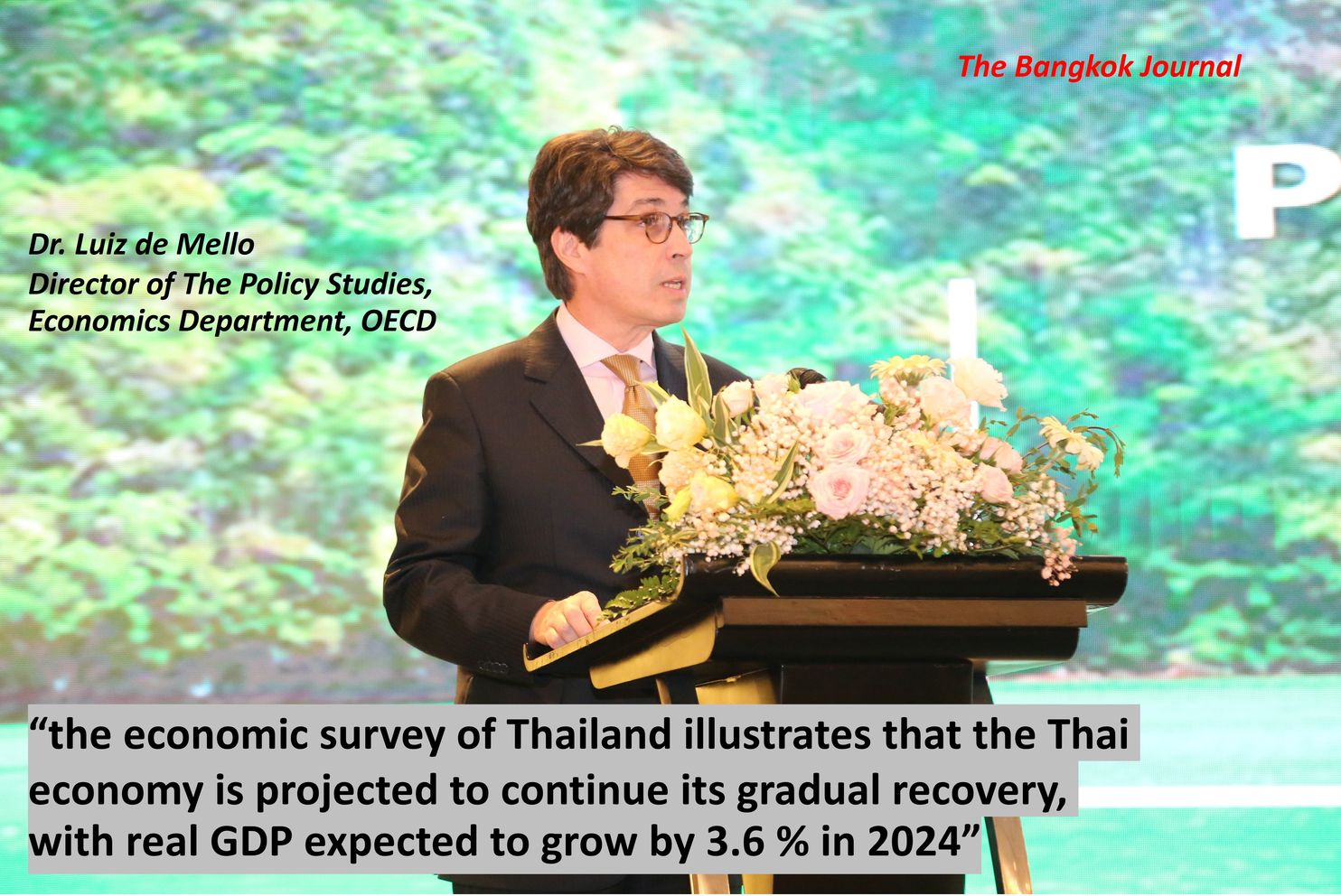 OECD economic survey showed 3.6% of Thai economic growth in 2024