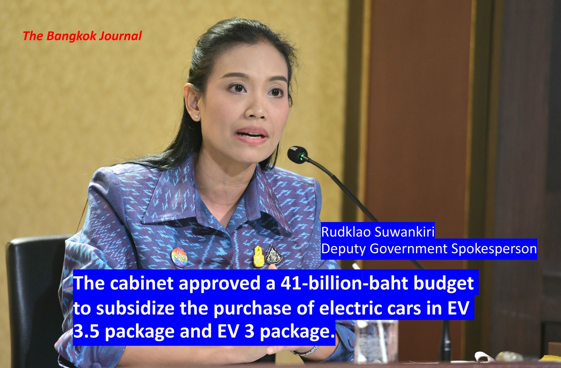 The cabinet approved a 41-billion-baht budget