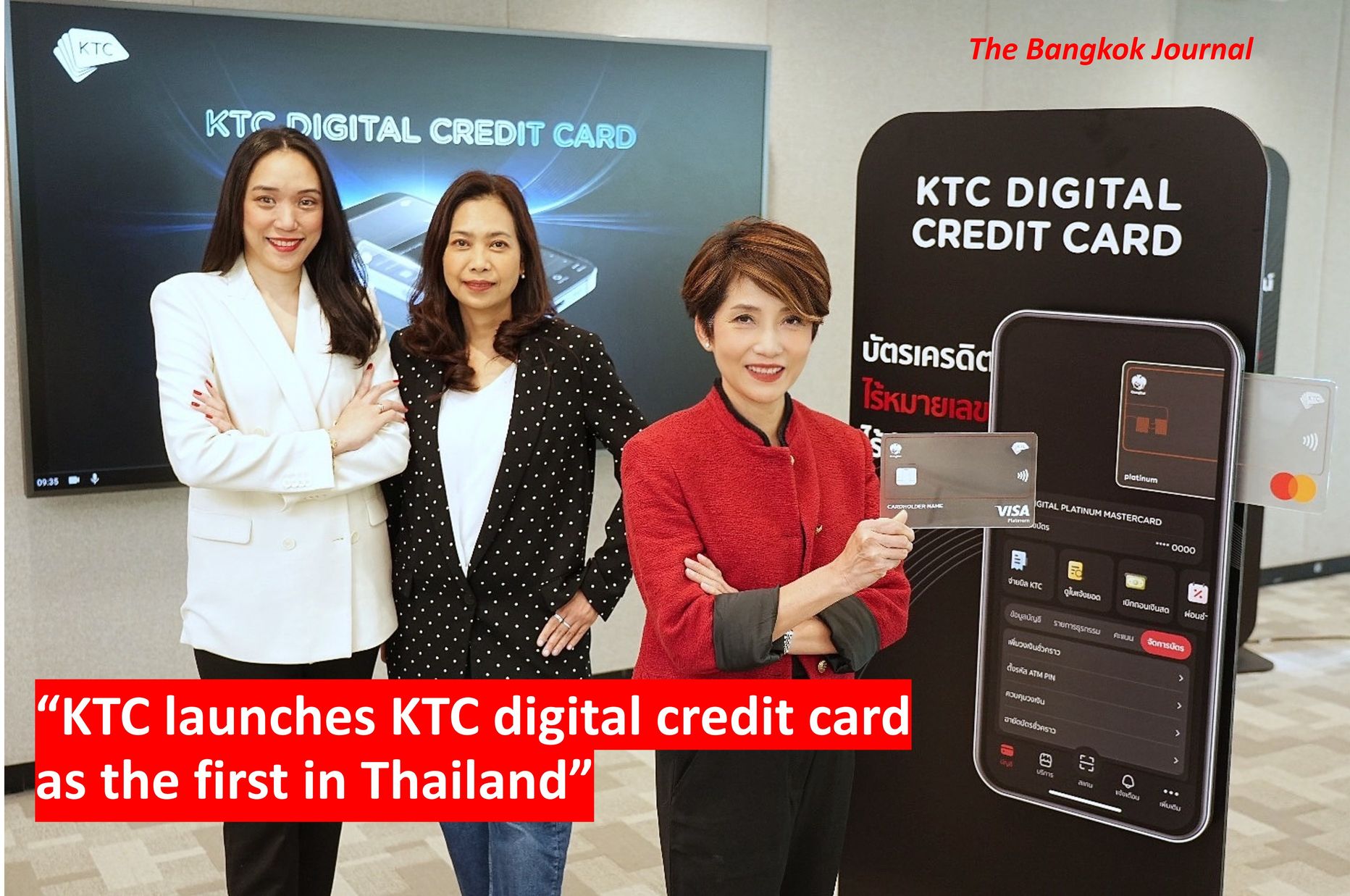 KTC launches KTC digital credit card as the first in Thailand.